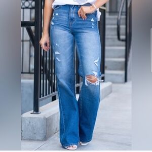 Flying Monkey Blue Flare Jeans